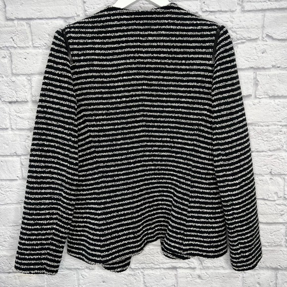 Theory Black and White Striped Blazer - Picture 10 of 11